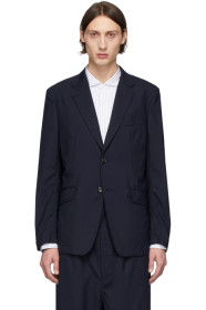 Comme des Garçons Homme - ネイビー トロピカル ウール ブレザー