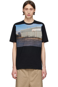 Comme des Garçons Homme - 黑色图案印花 T 恤