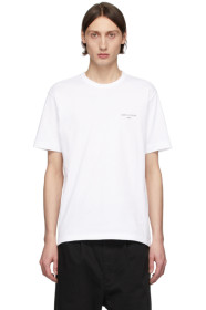 Comme des Garçons Homme - 白色徽标 T 恤