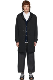 Comme des Garçons Homme - Black Jersey Coat