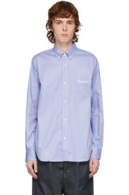 Comme des Garçons Homme - Blue Logo Oxford Shirt