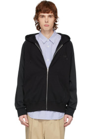 Comme des Garçons Homme - Black Zip-Up Hoodie