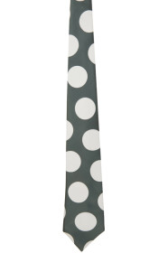 Comme des Garçons Homme Deux - Grey Polka Dot Tie