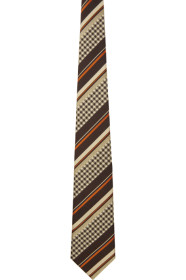 Comme des Garçons Homme Deux - Brown & Beige Striped Tie