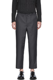 Comme des Garçons Homme Deux - Grey Herringbone Trousers