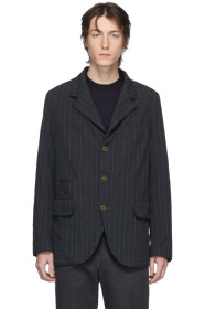 Comme des Garçons Homme Deux - グレー テクスチャ ドビー ブレザー