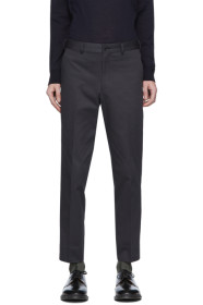 Comme des Garçons Homme Deux - ブラック クロス トラウザーズ