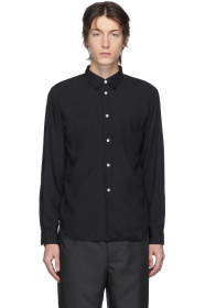 Comme des Garçons Homme Deux - ブラック ガーメントダイ シャツ