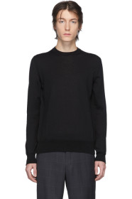 Comme des Garçons Homme Deux - ブラック ウーステッド ウール セーター