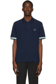 Comme des Garçons Homme Deux - Fred Perry Edition ネイビー ピケ ポロ