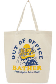 Bather - Cabas blanc cassé 'Out Of Office'