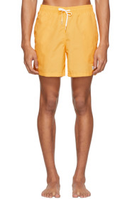 Bather - Yellow Solid Swim Shorts