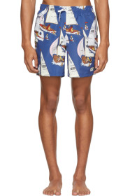 Bather - Blue Afternoon Sail Swim Shorts