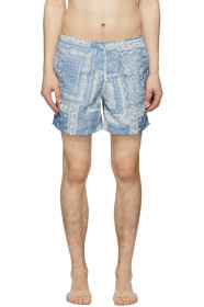 Bather - Blue Bandana Swim Shorts