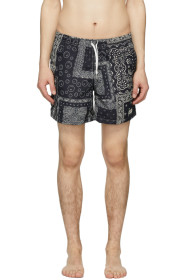 Bather - Black Bandana Swim Shorts