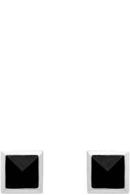 Stolen Girlfriends Club - Boucles d'oreilles argentées Onyx Stud