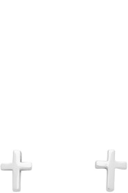 Stolen Girlfriends Club - Silver Tiny Stolen Cross Earrings