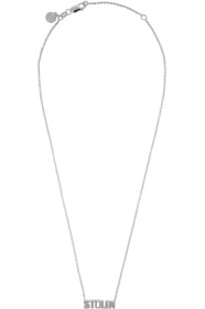 Stolen Girlfriends Club - Collier argenté Logo Pendant