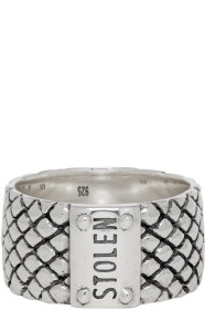 Stolen Girlfriends Club - Bague argentée Wide Band Snake