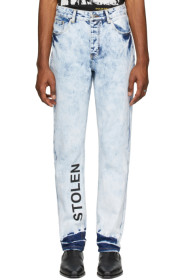 Stolen Girlfriends Club - Blue Acid Stamp Jeans