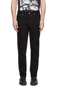 Stolen Girlfriends Club - Black T-Rex Shred Jeans