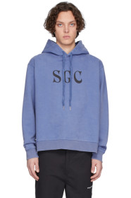 Stolen Girlfriends Club - 蓝色“SGC” Pouch 连帽衫