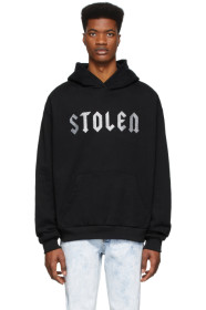 Stolen Girlfriends Club - SSENSE 限定 ブラック グリッター ロゴ フーディ