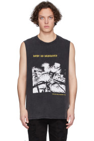 Stolen Girlfriends Club - Grey Thistle Heart Razor Tank Top