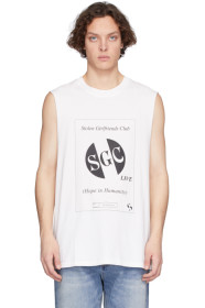 Stolen Girlfriends Club - White 'SGC Live' Razor Tank