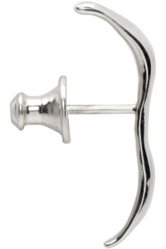 Faris - Silver Single Vero Staple Earring