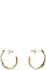 Faris - Gold Small Vero Hoop Earrings