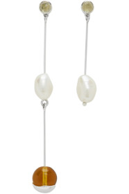 Faris - Silver Lila Earrings
