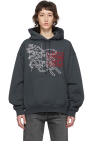 Some Ware - Pull à capuche gris New Logo