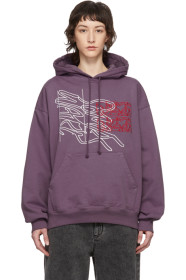 Some Ware - Pull à capuche mauve New Logo