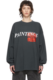 Some Ware - 灰色“Paintings” New Body 长袖 T 恤