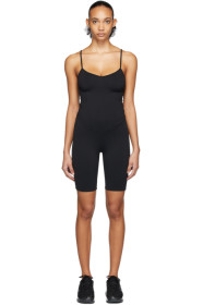 Live the Process - Black Corset Shorts Bodysuit
