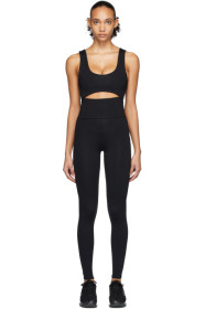 Live the Process - Black Cut-Out Leggings Bodysuit