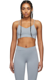 Live the Process - Grey Corset Sports Bra