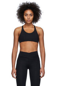 Live the Process - Black Corset Sports Bra