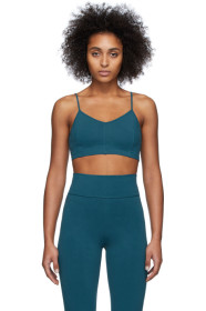 Live the Process - Blue Corset Sports Bra