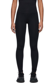 Live the Process - Black Geometric Leggings