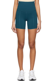 Live the Process - Blue Geometric Shorts