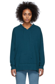 Live the Process - Blue Oversized Knit Hoodie