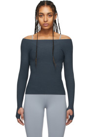 Live the Process - Grey Seamless Sport Top
