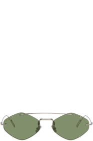 Dior Homme - Silver & Green DiorInclusion Sunglasses