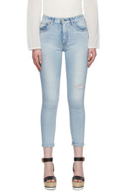 Moussy Vintage - Blue Hillrose High-Waisted Skinny Jeans