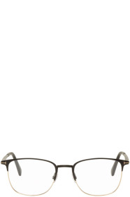 Tom Ford - Lunettes carrées noires et dorées