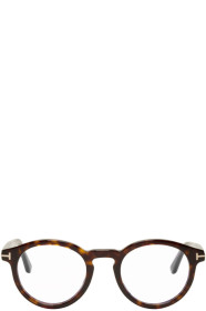 Tom Ford - Lunettes rondes écailles de tortue Blue Block