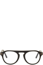 Tom Ford - Lunettes rondes noires Blue Block