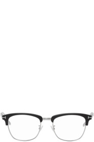 Tom Ford - Lunettes noires Matte Browline Blue Block